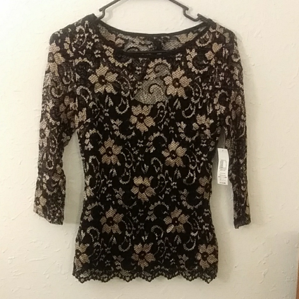 Gold and black long sleeve